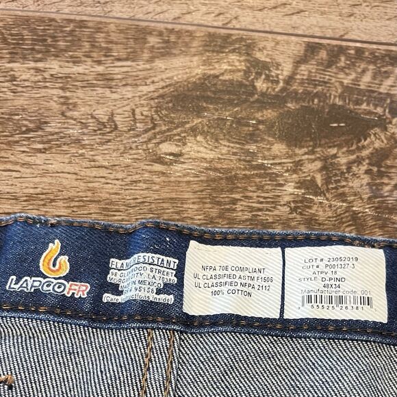 Lot Of 3 Lapco Flame Resistant Jeans 48x34 Blue Work Utility Gorpcore  FR NWT - Picture 5 of 8